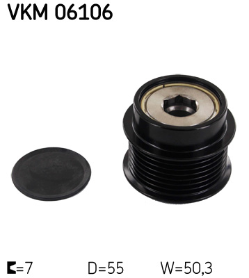 Voľnobeżka alternátora SKF